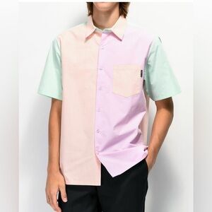 Teddy Fresh Pastel Mint and Pink Top size M